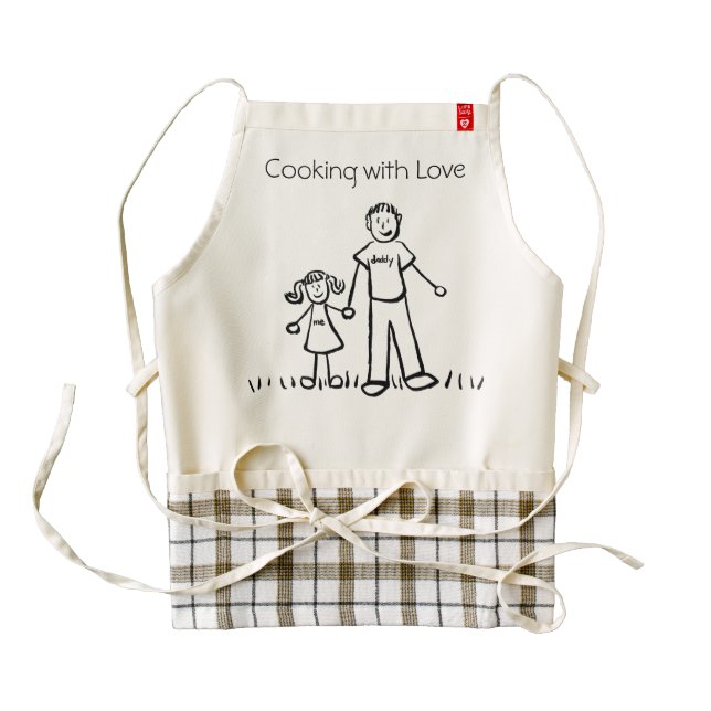 Daddy & Me Custom Father and Daughter Family Apron (Front)