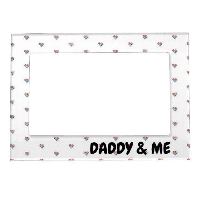 Daddy & Me, Customizable, Father's Day Gift, Love, Magnetic Frame (Front)