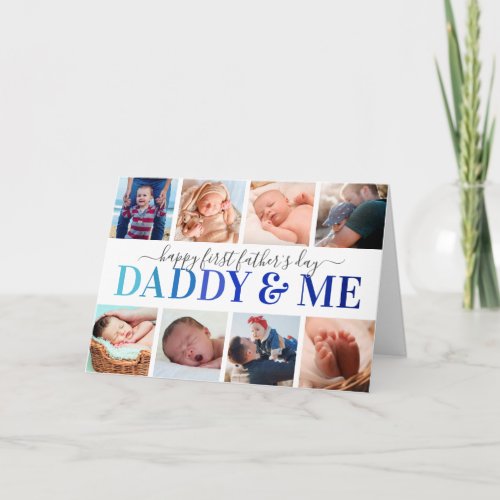 Daddy  Me First Fathers Day Photo Card