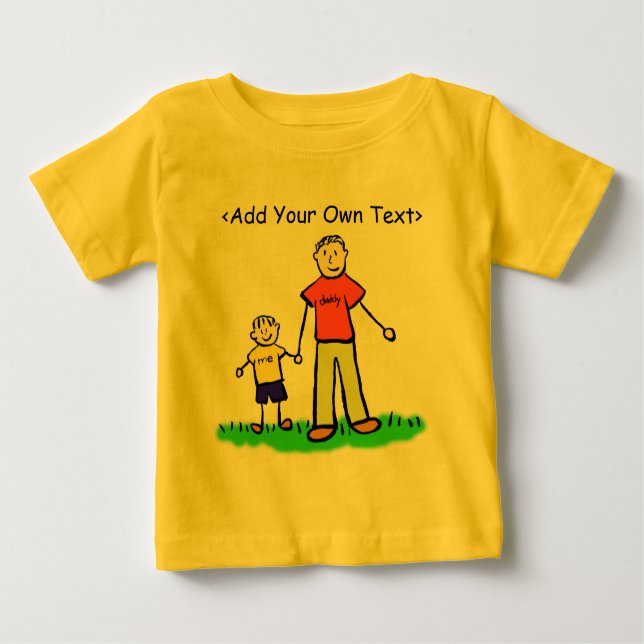 Daddy & Me Little Boy T-shirt (Blond) (Front)