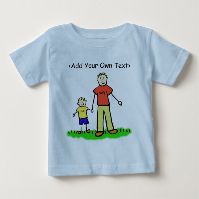 Daddy & Me Little Boy T-shirt Blond (Two Sides) (Front)