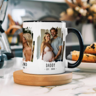 Daddy Milestones Photos & Years Custom Text Gift Mug