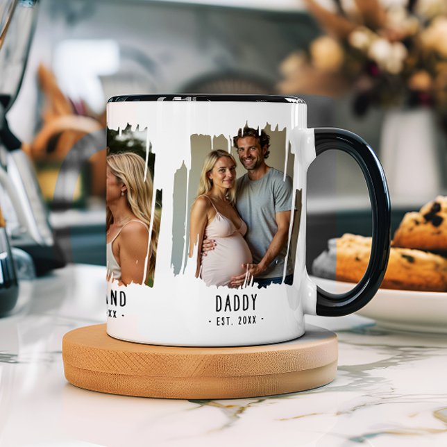 Daddy Milestones Photos & Years Custom Text Gift Mug (Creator Uploaded)
