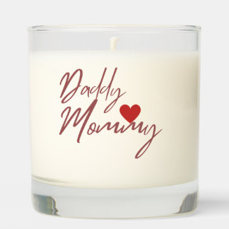 Daddy Mommy Vanilla Sandalwood Scented Candle Gift