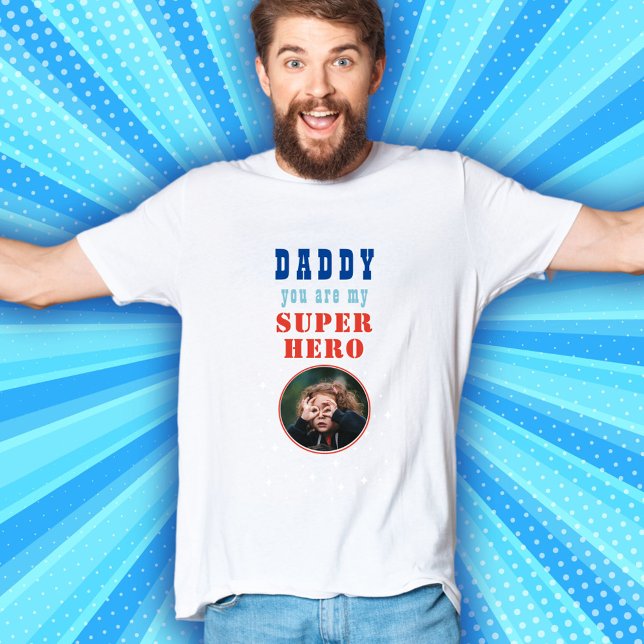 Daddy My Super Her Photo Father T-Shirt (Creator Uploaded)