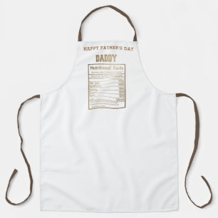 daddy nutritional facts father's day apron