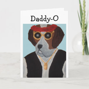 Daddy-O Saint Bernard Dude Happy Father's Day! Card