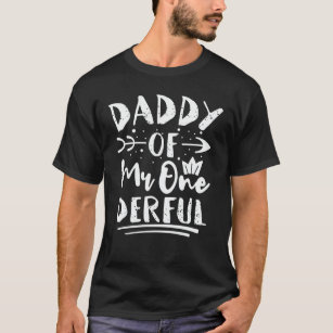 Daddy of Mr Onederful 1st Birthday Party Matching T-Shirt