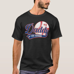 Daddy of Rookie of Year 1st Birthday Baseball Them T-Shirt