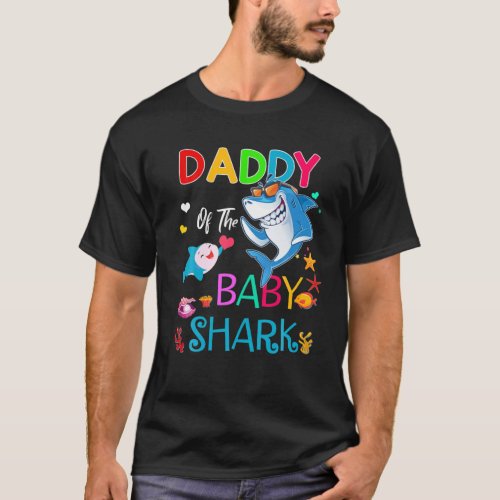Daddy Of The Baby Shark Birthday Boy Girl Kids D T_Shirt