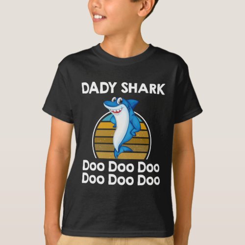 Daddy Of The Baby Shark Birthday Daddy Shark Shirt