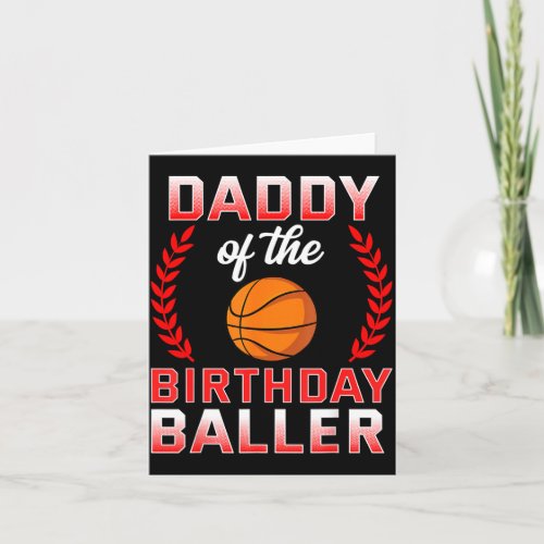 Daddy Of The Birthday Boy Basball Bday Celebration Card