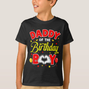 Daddy Of The Birthday Boy Matching Dad Son Family  T-Shirt