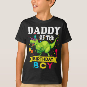 Daddy of the Birthday Boy T-Rex RAWR Dinosaur Birt T-Shirt
