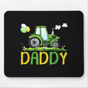 Daddy Of The Birthday Boy Tractor Farm Truck Match Mouse Pad
