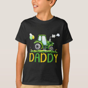 Daddy Of The Birthday Boy Tractor Farm Truck Match T-Shirt