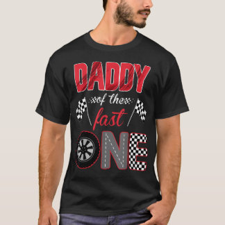 Daddy Of The Fast One Birthday 1St Race Car T-Shirt