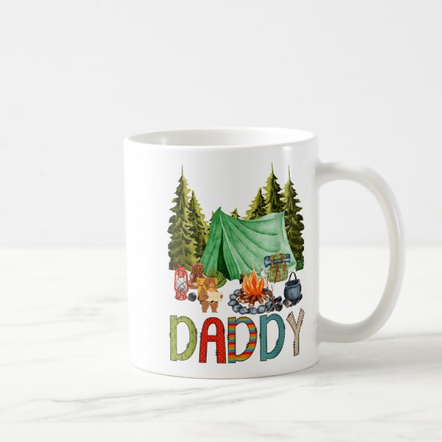Daddy Of The Happy Camper 1st Birthday Bear Camng  Coffee Mug (Right)
