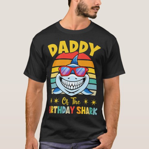 Daddy Of The Shark Birthday Family Matching Birthd T_Shirt
