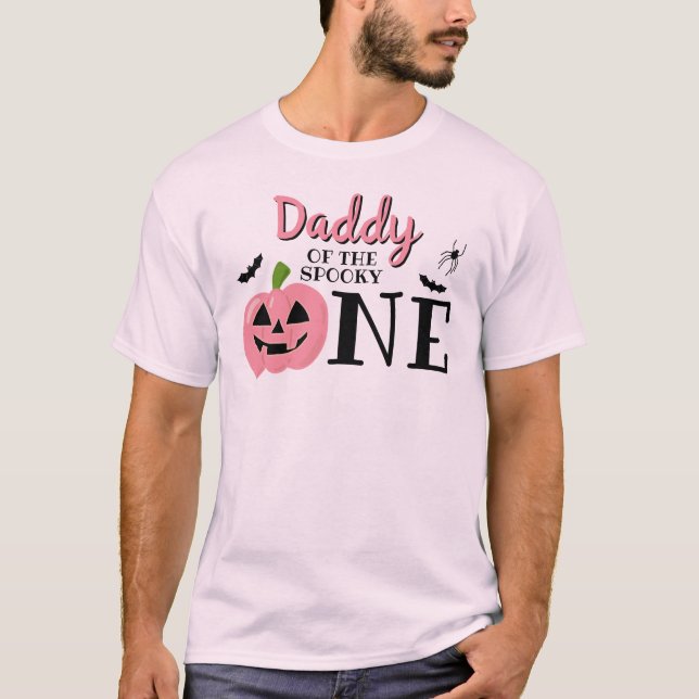 Daddy Of The Spooky One Halloween 1st Birthday T-Shirt (Front)