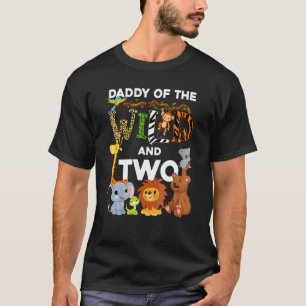 Daddy Of The Wild And Two Zoo Birthday Safari Jung T-Shirt