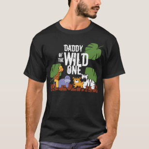 Dad of The Wild One Short Sleeves T Shirts Baby Boy Toddler 