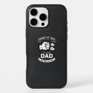 Daddy of Two Dad Funny Father of Two Fathers Day B iPhone 16 Pro Max Case