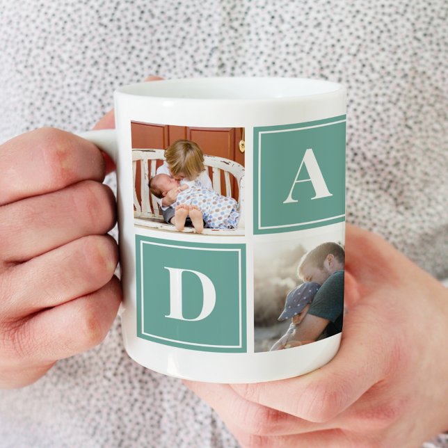 Daddy Photo Collage Custom Giant Coffee Mug (Creator Uploaded)