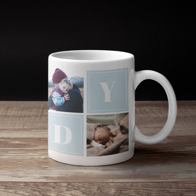 Daddy photo collage Fathers day Coffee Mug (Creator Uploaded)