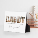 Daddy Photo Collage Father's Day Plaque<br><div class="desc">Daddy Photo Collage Father's Day plaque</div>