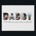 Daddy Photo Collage Faux Wrapped Canvas<br><div class="desc">This is a faux wrapped canvas with a photo collage that spells out the word DADDY along with a custom message. This is the perfect gift for dad for father’s day,  his birthday or Christmas.</div>