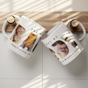 Daddy Photo Collage First Father's Day for New Dad Coffee Mug