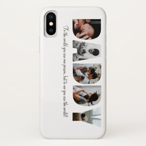 Daddy Photo Collage iPhone Case for Fathers day