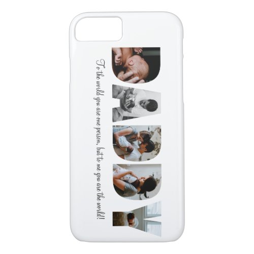 Daddy Photo Collage iPhone Case for Fathers day