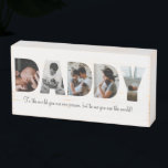 Daddy Photo Collage Wood Sign for Father's day<br><div class="desc">This is a wood sign with a photo collage that spells out the word DADDY along with a custom message. This is the perfect gift for dad for father’s day,  his birthday or Christmas. Photos by prostooleh / Freepik.</div>