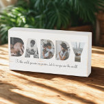 Daddy Photo Collage Wood Sign for Father's day<br><div class="desc">This is a wood sign with a photo collage that spells out the word DADDY along with a custom message. This is the perfect gift for dad for father’s day,  his birthday or Christmas. Photos by prostooleh / Freepik.</div>