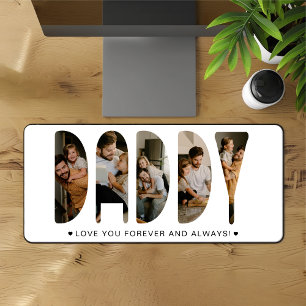 DADDY Photo Letters Desk Mat