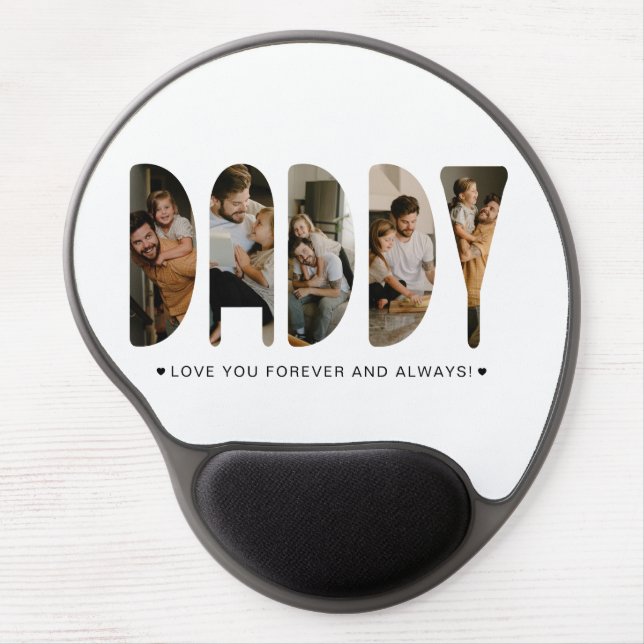 DADDY Photo Letters Father's Day   Gel Mouse Pad (Front)