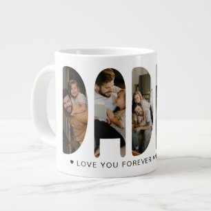 DADDY Photo Letters Father's Day Giant Coffee Mug