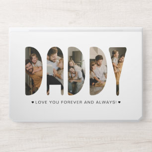 DADDY Photo Letters Father's Day HP Laptop Skin