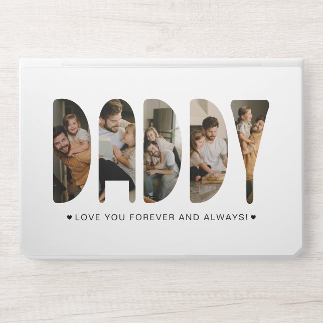 DADDY Photo Letters Father's Day   HP Laptop Skin (Front)