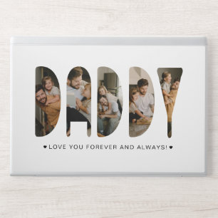 DADDY Photo Letters Father's Day HP Laptop Skin