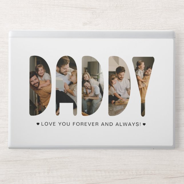 DADDY Photo Letters Father's Day   HP Laptop Skin (Front)