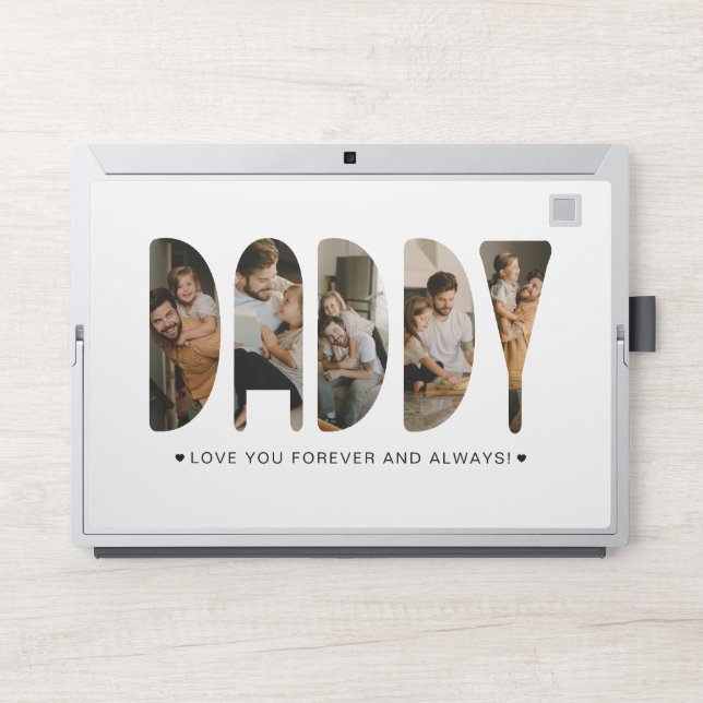 DADDY Photo Letters Father's Day   HP Laptop Skin (Front)