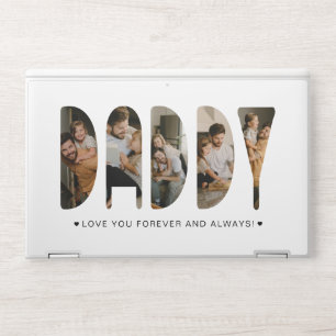 DADDY Photo Letters Father's Day HP Laptop Skin