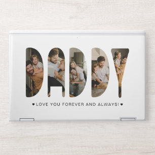 DADDY Photo Letters Father's Day HP Laptop Skin