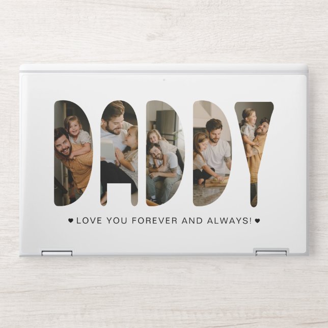 DADDY Photo Letters Father's Day   HP Laptop Skin (Front)