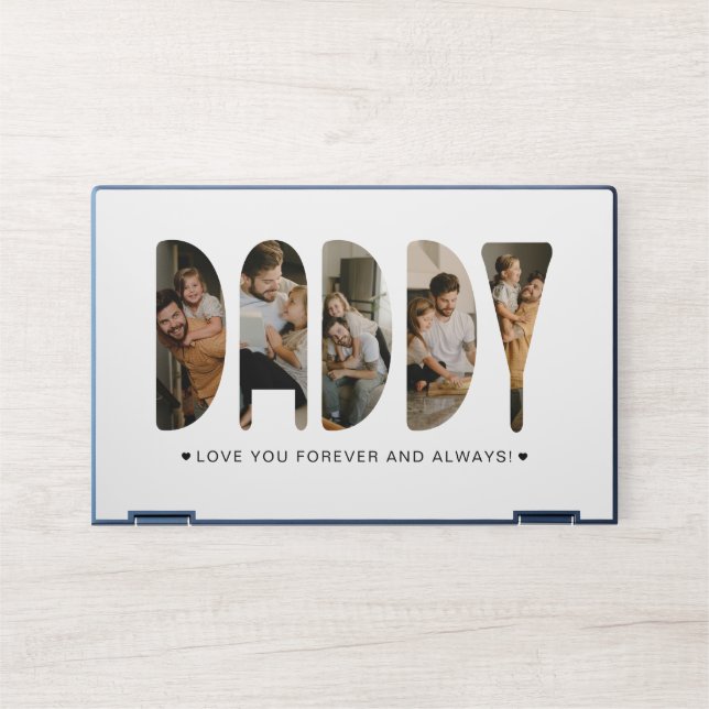 DADDY Photo Letters Father's Day   HP Laptop Skin (Front)