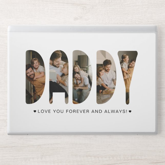 DADDY Photo Letters Father's Day   HP Laptop Skin (Front)