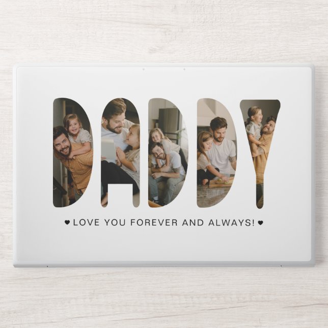 DADDY Photo Letters Father's Day   HP Laptop Skin (Front)